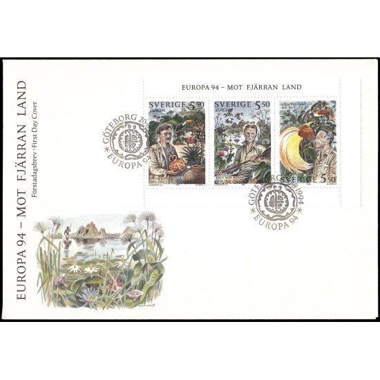 Suecia Sweden SPD FDC HB25 1994 Europa y los descubrimientos Sobre primer día Suecia Sweden SPD FDC HB25 1994 Europa y los descubrimientos Sobre primer día