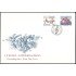 Suecia Sweden SPD FDC 1825/26 1994 300 aniv. nacimiento del músico Johan Helmich Roman, Inauguración de la Ópera de Goteborg Sobre primer día
