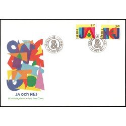 Suecia Sweden SPD FDC 1834/35 1994 Referéndum para la adhesión al Mercado Común Sobre primer día Suecia Sweden SPD FDC 1834/35 1994 Referéndum para la adhesión al Mercado Común Sobre primer día