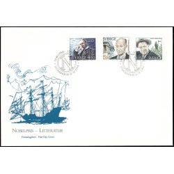 Suecia Sweden SPD FDC 1836/38 1994 Premios Nobel de literatura suecos Sobre primer día Suecia Sweden SPD FDC 1836/38 1994 Premios Nobel de literatura suecos Sobre primer día