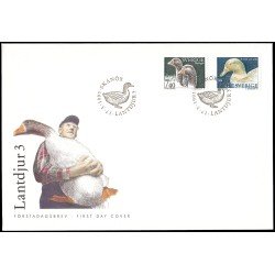 Suecia Sweden SPD FDC 1851/52 1995 Fauna Animales de cría Sobre primer día Suecia Sweden SPD FDC 1851/52 1995 Fauna Animales de cría Sobre primer día