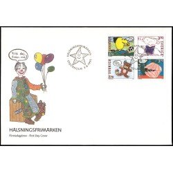 Suecia Sweden SPD FDC 1877/80 1995 Sellos con mensajes Dibujos infantiles Sobre primer día Suecia Sweden SPD FDC 1877/80 1995 Sellos con mensajes Dibujos infantiles Sobre primer día