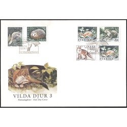 Suecia Sweden SPD FDC 1905/09 1996 Fauna Animales salvajes de Suecia Sobre primer día Suecia Sweden SPD FDC 1905/09 1996 Fauna Animales salvajes de Suecia Sobre primer día
