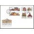 Suecia Sweden SPD FDC 1919/24 1996 Casas suecas Edificios públicos Sobre primer día