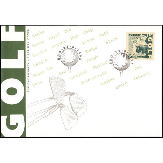 Suecia Sweden SPD FDC 1932 1996 Golf Sobre primer día Suecia Sweden SPD FDC 1932 1996 Golf Sobre primer día