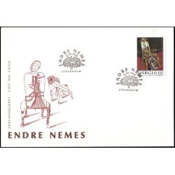 Suecia Sweden SPD FDC 1950 1996 Homenaje al artista Endre Nemes Sobre primer día Suecia Sweden SPD FDC 1950 1996 Homenaje al artista Endre Nemes Sobre primer día