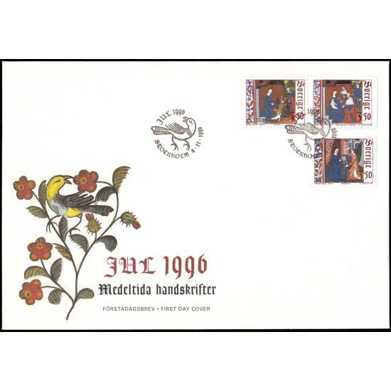 Suecia Sweden SPD FDC 1951/53 1996 Navidad Sobre primer día Suecia Sweden SPD FDC 1951/53 1996 Navidad Sobre primer día