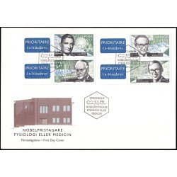 Suecia Sweden SPD FDC 1954/57 1996 Galardonados suecos con el Premio Nobel de Medicina Sobre primer día Suecia Sweden SPD FDC 1954/57 1996 Galardonados suecos con el Premio Nobel de Medicina Sobre primer día