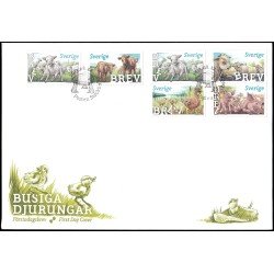 Suecia Sweden SPD FDC 2927/31 2013 Fauna Cachorros Sobre primer día Suecia Sweden SPD FDC 2927/31 2013 Fauna Cachorros Sobre primer día