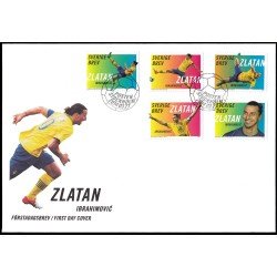Suecia Sweden SPD FDC 2961/65 2014 Personalidades Zlatan Ibrahimovic, futbolista internacional sueco Sobre primer día Suecia Sweden SPD FDC 2961/65 2014 Personalidades Zlatan Ibrahimovic, futbolista internacional sueco Sobre primer día