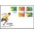 Suecia Sweden  SPD FDC 2961/65 2014 Personalidades Zlatan Ibrahimovic, futbolista internacional sueco  Sobre primer día