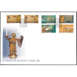 Suecia Sweden SPD FDC 2974/78 2014 Patrimonio 100 años de arte en las iglesias Sobre primer día Suecia Sweden SPD FDC 2974/78 2014 Patrimonio 100 años de arte en las iglesias Sobre primer día