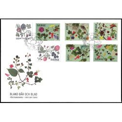 Suecia Sweden SPD FDC 2986/92 2014 Flora Flores y bayas Sobre primer día Suecia Sweden SPD FDC 2986/92 2014 Flora Flores y bayas Sobre primer día