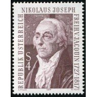 FL3/S Österreich Austria  Nº 1369  1977 250º Aniv. del botánico Nikolaus Joseph von Jacquin Lujo