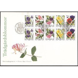 Suecia Sweden SPD FDC 1978/82 1997 Flores de jardín Sobre primer día Suecia Sweden SPD FDC 1978/82 1997 Flores de jardín Sobre primer día