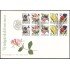 Suecia Sweden SPD FDC 1978/82 1997 Flores de jardín Sobre primer día