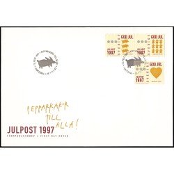 Suecia Sweden SPD FDC 2011/13 1997 Navidad Galleta de especias cerditos y personajes Sobre primer día Suecia Sweden SPD FDC 2011/13 1997 Navidad Galleta de especias cerditos y personajes Sobre primer día