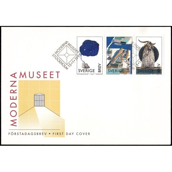 Suecia Sweden SPD FDC 2014/16 1998 Inauguración del nuevo Museo de Arte Moderno de Estocolmo Sobre primer día Suecia Sweden SPD FDC 2014/16 1998 Inauguración del nuevo Museo de Arte Moderno de Estocolmo Sobre primer día