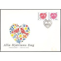 Suecia Sweden SPD FDC 2019/20 1998 San Valentín Sobre primer día Suecia Sweden SPD FDC 2019/20 1998 San Valentín Sobre primer día