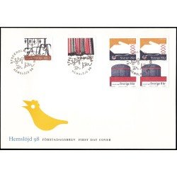 Suecia Sweden SPD FDC 2026/29 1998 Artesanía Sobre primer día Suecia Sweden SPD FDC 2026/29 1998 Artesanía Sobre primer día