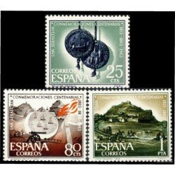 España Spain 1516/18 1963 Conmemoraciones centenarias de San Sebastián MNH España Spain 1516/18 1963 Conmemoraciones centenarias de San Sebastián MNH