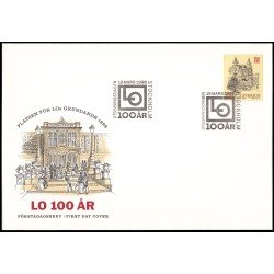 Suecia Sweden SPD FDC 2030 1998 Centenario de LO Confederación general sueca del trabajo Sobre primer día Suecia Sweden SPD FDC 2030 1998 Centenario de LO Confederación general sueca del trabajo Sobre primer día