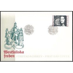 Suecia Sweden SPD FDC 1998 350 aniv. del Tratado de Westfalia Sobre primer día Suecia Sweden SPD FDC 1998 350 aniv. del Tratado de Westfalia Sobre primer día