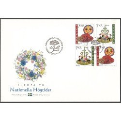 Suecia Sweden SPD FDC 2041/42 1998 Europa Festivales nacionales Sobre primer día Suecia Sweden SPD FDC 2041/42 1998 Europa Festivales nacionales Sobre primer día