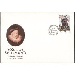 Suecia Sweden SPD FDC 2063 1998 Sigismundo Wasa III rey de Suecia y Polonia Sobre primer día Suecia Sweden SPD FDC 2063 1998 Sigismundo Wasa III rey de Suecia y Polonia Sobre primer día