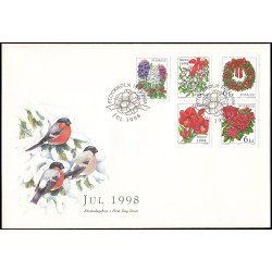 Suecia Sweden SPD FDC 2066/70 1998 Navidad Sobre primer día Suecia Sweden SPD FDC 2066/70 1998 Navidad Sobre primer día