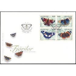 Suecia Sweden SPD FDC 2107/10 1999 Fauna Mariposas Sobre primer día Suecia Sweden SPD FDC 2107/10 1999 Fauna Mariposas Sobre primer día