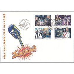 Suecia Sweden SPD FDC 2125/28 1999 Grupos de música de baile Sobre primer día Suecia Sweden SPD FDC 2125/28 1999 Grupos de música de baile Sobre primer día