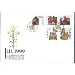 Suecia Sweden SPD FDC 2129/33 1999 Navidad Sobre primer día Suecia Sweden SPD FDC 2129/33 1999 Navidad Sobre primer día