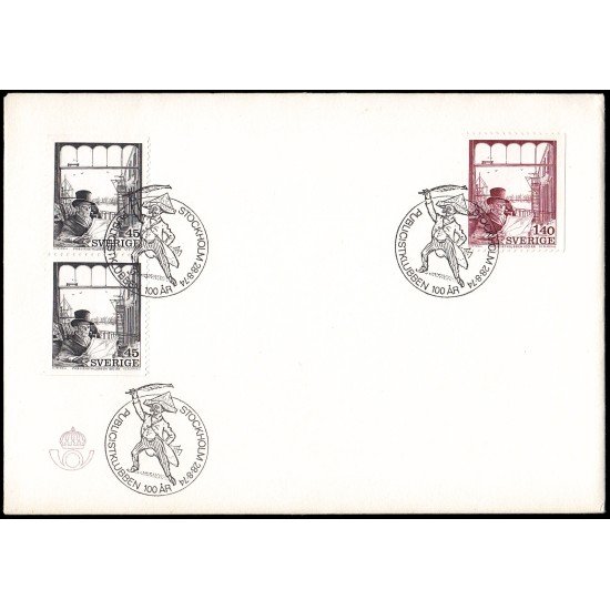 Suecia Sweden SPD FDC 841/42 1974 Centenario del Club de periodistas Sobre primer día Suecia Sweden SPD FDC 841/42 1974 Centenario del Club de periodistas Sobre primer día