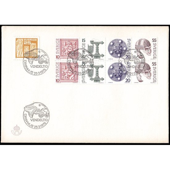 Suecia Sweden SPD FDC 873/77 1975 La época de Vendel Investigación arqueológica Sobre primer día Suecia Sweden SPD FDC 873/77 1975 La época de Vendel Investigación arqueológica Sobre primer día