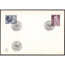 Suecia Sweden SPD FDC 882/83 1975 Urogallo, Piedra rúnica Sobre primer día Suecia Sweden SPD FDC 882/83 1975 Urogallo, Piedra rúnica Sobre primer día