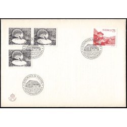 Suecia Sweden SPD FDC 902/03 1975 Erizo Instrumentos Musicales Zanfona Sobre primer día Suecia Sweden SPD FDC 902/03 1975 Erizo Instrumentos Musicales Zanfona Sobre primer día