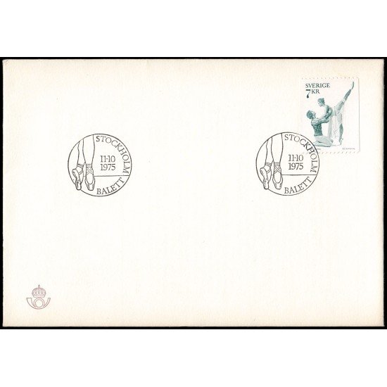 Suecia Sweden SPD FDC 904 1975 Ballet Romeo y Julieta Sobre primer día Suecia Sweden SPD FDC 904 1975 Ballet Romeo y Julieta Sobre primer día
