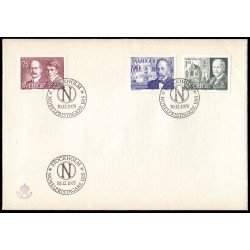 Suecia Sweden SPD FDC 911/13 1975 Galardonados con el premio Nobel 1915 Sobre primer día Suecia Sweden SPD FDC 911/13 1975 Galardonados con el premio Nobel 1915 Sobre primer día