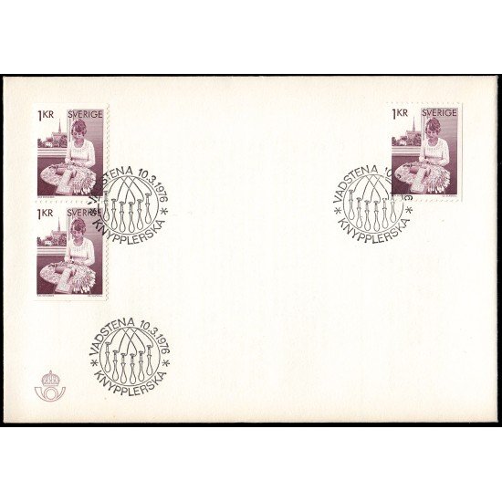 Suecia Sweden SPD FDC 918 1976 Artesanía Sobre primer día Suecia Sweden SPD FDC 918 1976 Artesanía Sobre primer día