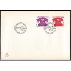 Suecia Sweden SPD FDC 919/20 1976 Centenario del teléfono, inventado por Alexander Graham Bell Sobre primer día Suecia Sweden SPD FDC 919/20 1976 Centenario del teléfono, inventado por Alexander Graham Bell Sobre primer día