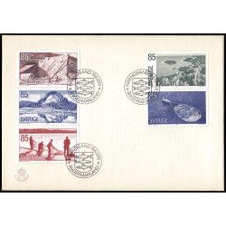 Suecia Sweden SPD FDC 927/31 1976 Provincia de Angermanland Sobre primer día Suecia Sweden SPD FDC 927/31 1976 Provincia de Angermanland Sobre primer día
