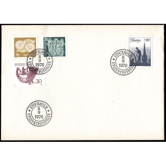 Suecia Sweden SPD FDC 934/37 1976 Arte y artesanía Sobre primer día Suecia Sweden SPD FDC 934/37 1976 Arte y artesanía Sobre primer día
