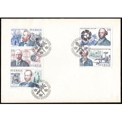 Suecia Sweden SPD FDC 939/43 1976 Personalidades Inventores Sobre primer día Suecia Sweden SPD FDC 939/43 1976 Personalidades Inventores Sobre primer día