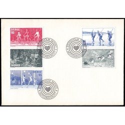 Suecia Sweden SPD FDC 957/61 1977 Deportes populares Sobre primer día Suecia Sweden SPD FDC 957/61 1977 Deportes populares Sobre primer día