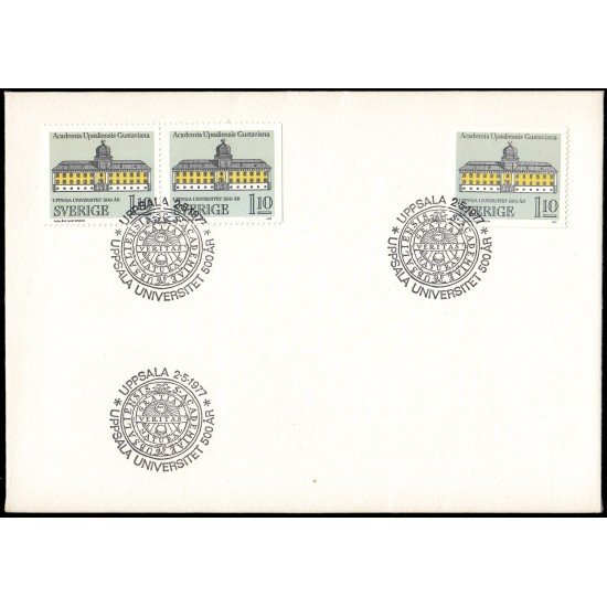 Suecia Sweden SPD FDC 964 1977 500 aniv. Universidad de Upsala Sobre primer día Suecia Sweden SPD FDC 964 1977 500 aniv. Universidad de Upsala Sobre primer día