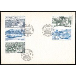 Suecia Sweden SPD FDC 980/84 1977 Retrospectiva del tráfico local sueco Sobre primer día Suecia Sweden SPD FDC 980/84 1977 Retrospectiva del tráfico local sueco Sobre primer día