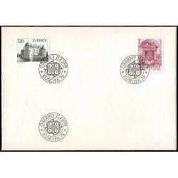 Suecia Sweden SPD FDC 996/97 1978 Europa Monumento Castillo de Orebro Sobre primer día Suecia Sweden SPD FDC 996/97 1978 Europa Monumento Castillo de Orebro Sobre primer día