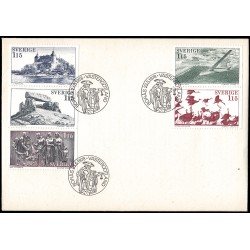 Suecia Sweden SPD FDC 1011/15 1978 Turismo Västergötland Sobre primer día Suecia Sweden SPD FDC 1011/15 1978 Turismo Västergötland Sobre primer día