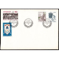 Suecia Sweden SPD FDC 1053/56 1979 Aniversarios Sobre primer día Suecia Sweden SPD FDC 1053/56 1979 Aniversarios Sobre primer día